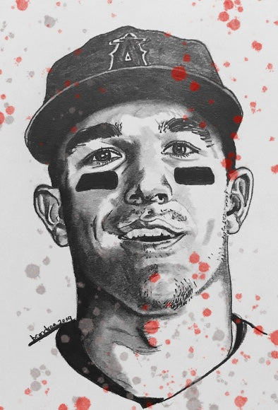 Mike Trout Painting 